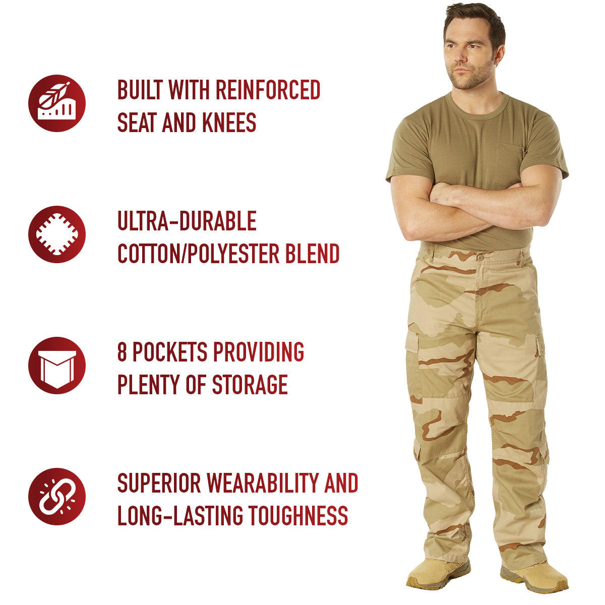 Rothco Vintage Paratrooper Cargo Fatigue Pants LARSON TACTICAL SUPPLY