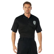 Rothco Moisture Wicking Security Polo Shirt With Badge LARSON TACTICAL SUPPLY