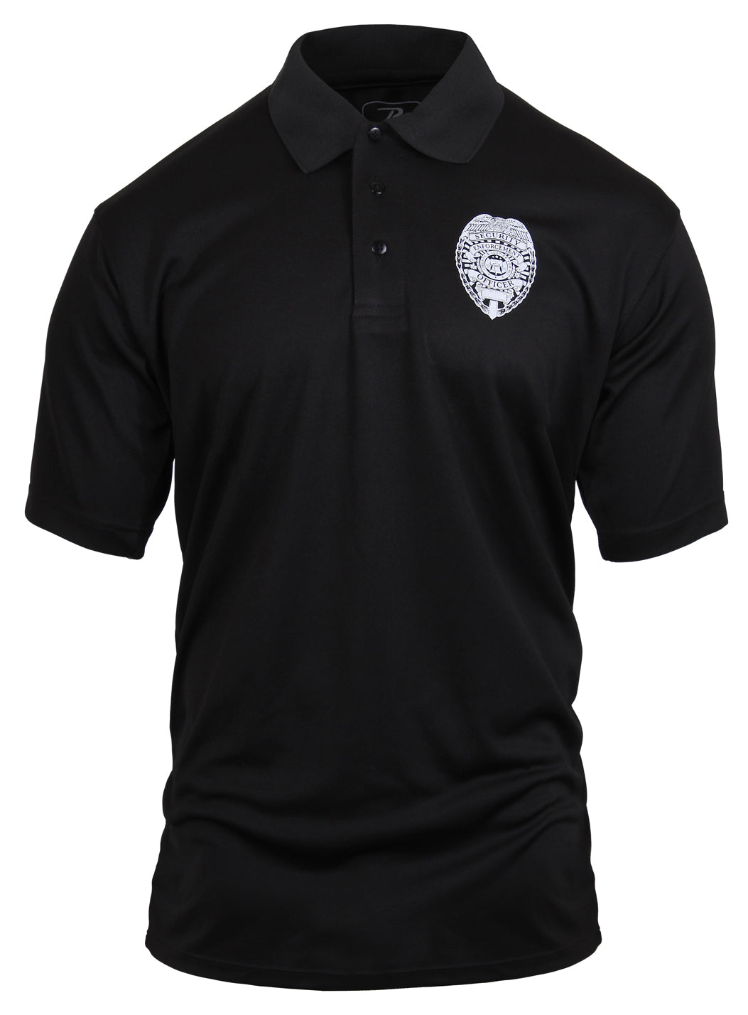 Rothco Moisture Wicking Security Polo Shirt With Badge LARSON TACTICAL SUPPLY