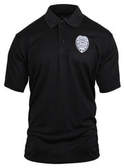 Rothco Moisture Wicking Security Polo Shirt With Badge LARSON TACTICAL SUPPLY