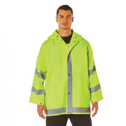 Rothco Safety Reflective Rain Jacket LARSON TACTICAL SUPPLY