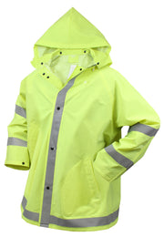 Rothco Safety Reflective Rain Jacket LARSON TACTICAL SUPPLY