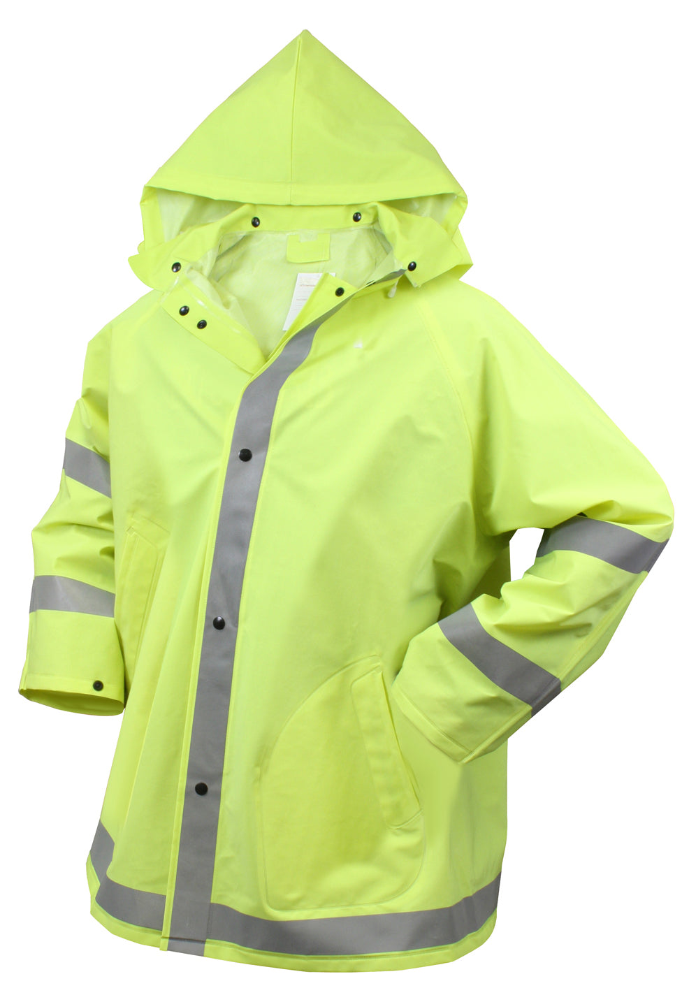 Rothco Safety Reflective Rain Jacket LARSON TACTICAL SUPPLY