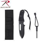 Rothco Large Paracord Knife With Fire Starter LARSON TACTICAL SUPPLY