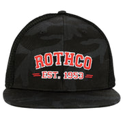 Rothco Est. 1953 Embroidered Midnight Black Camo Trucker Hat LARSON TACTICAL SUPPLY