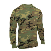 Rothco Long Sleeve Vintage T-Shirt - Woodland Camo LARSON TACTICAL SUPPLY