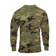Rothco Long Sleeve Vintage T-Shirt - Woodland Camo LARSON TACTICAL SUPPLY