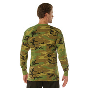 Rothco Long Sleeve Vintage T-Shirt - Woodland Camo LARSON TACTICAL SUPPLY