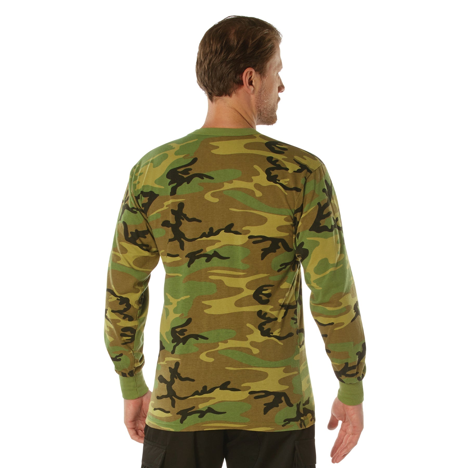 Rothco Long Sleeve Vintage T-Shirt - Woodland Camo LARSON TACTICAL SUPPLY