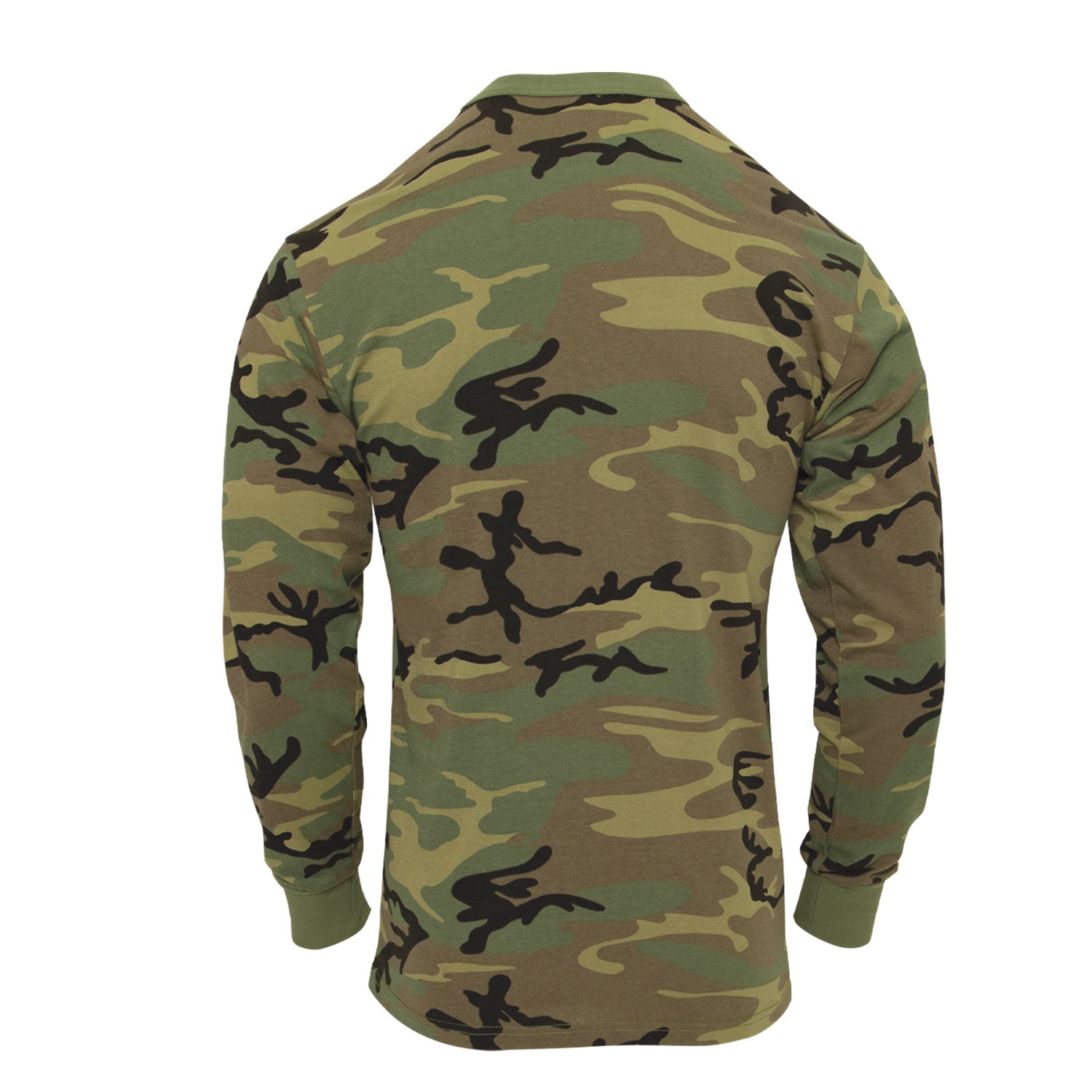 Rothco Long Sleeve Vintage T-Shirt - Woodland Camo LARSON TACTICAL SUPPLY