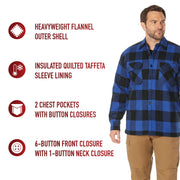 Rothco Extra Heavyweight Buffalo Plaid Sherpa Lined Flannel Shirts LARSON TACTICAL SUPPLY