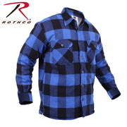 Rothco Extra Heavyweight Buffalo Plaid Sherpa Lined Flannel Shirts LARSON TACTICAL SUPPLY