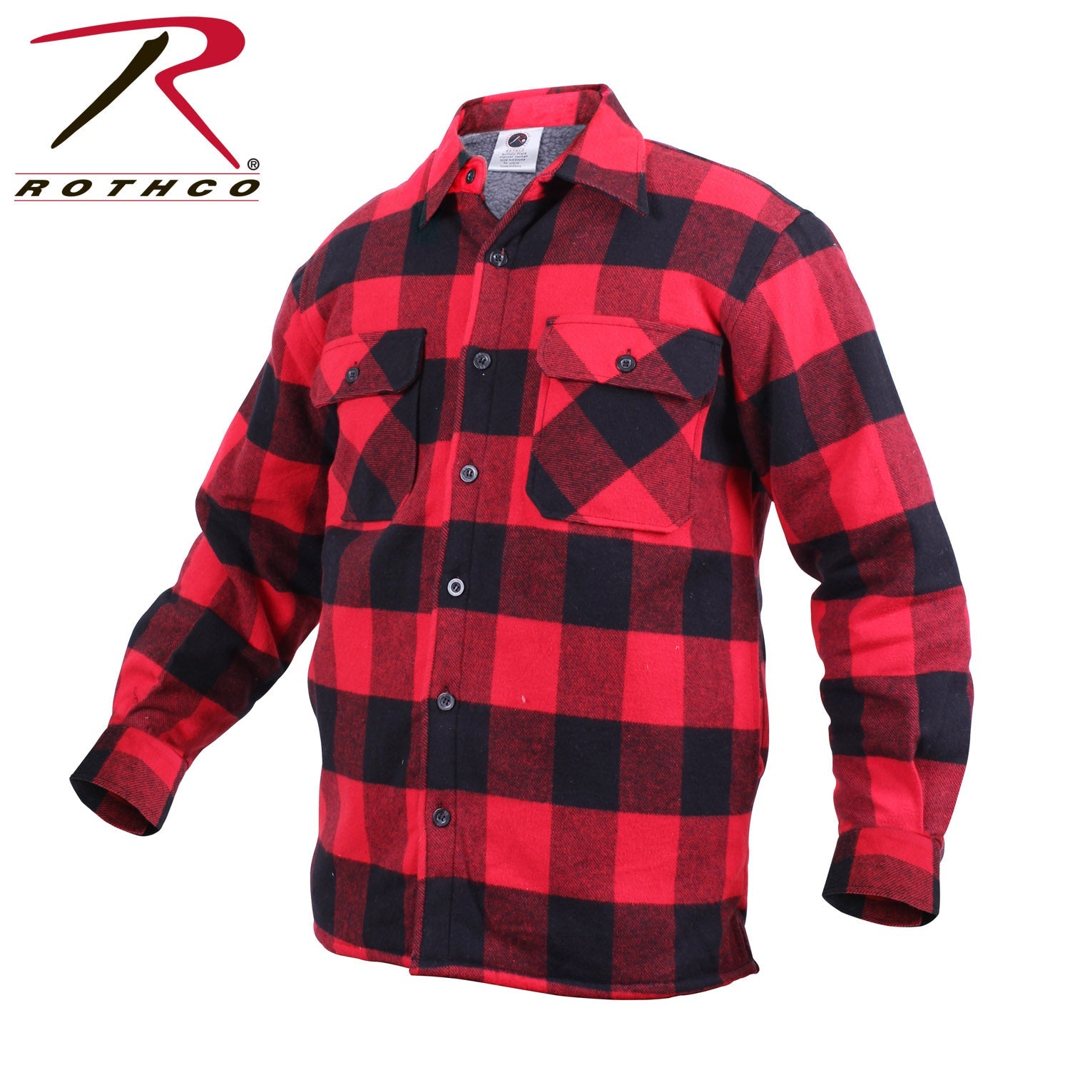 Rothco Extra Heavyweight Buffalo Plaid Sherpa Lined Flannel Shirts LARSON TACTICAL SUPPLY