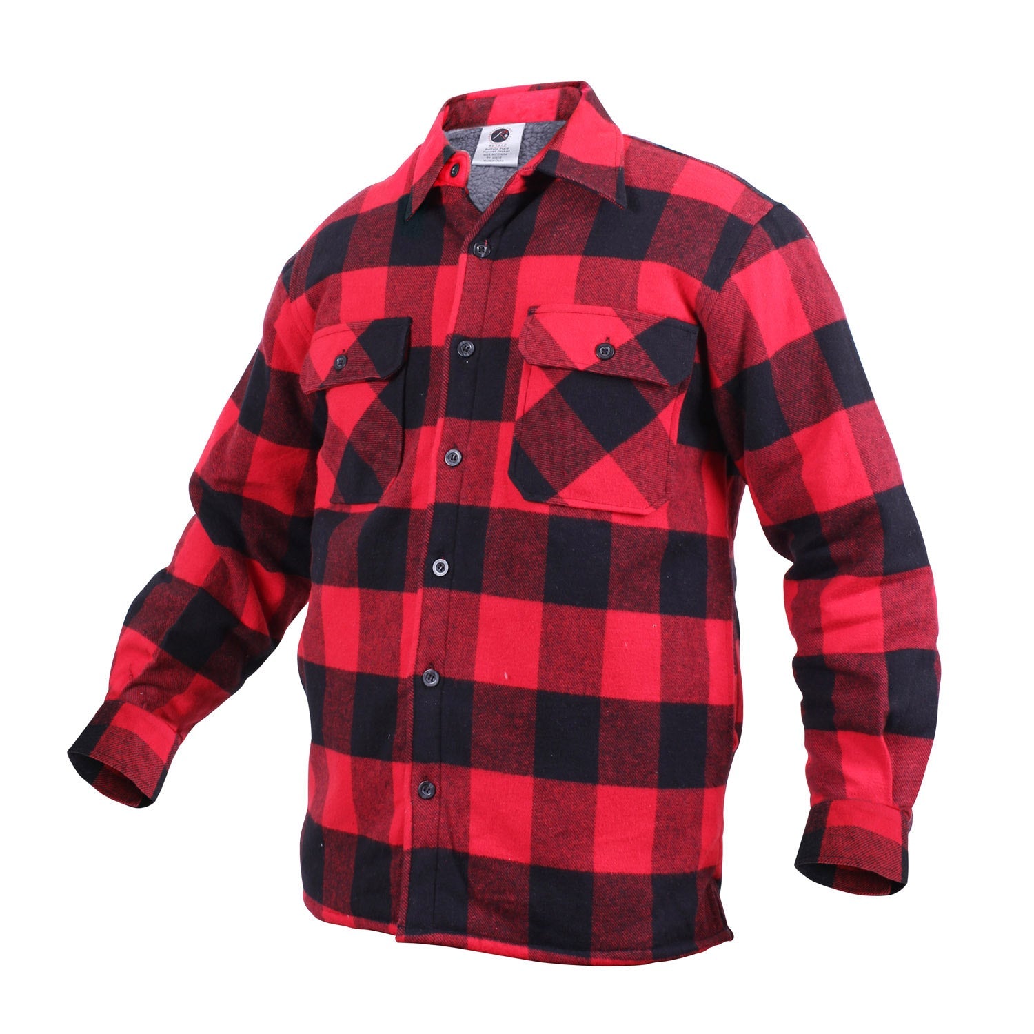 Rothco Extra Heavyweight Buffalo Plaid Sherpa Lined Flannel Shirts LARSON TACTICAL SUPPLY