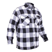 Rothco Extra Heavyweight Buffalo Plaid Sherpa Lined Flannel Shirts LARSON TACTICAL SUPPLY