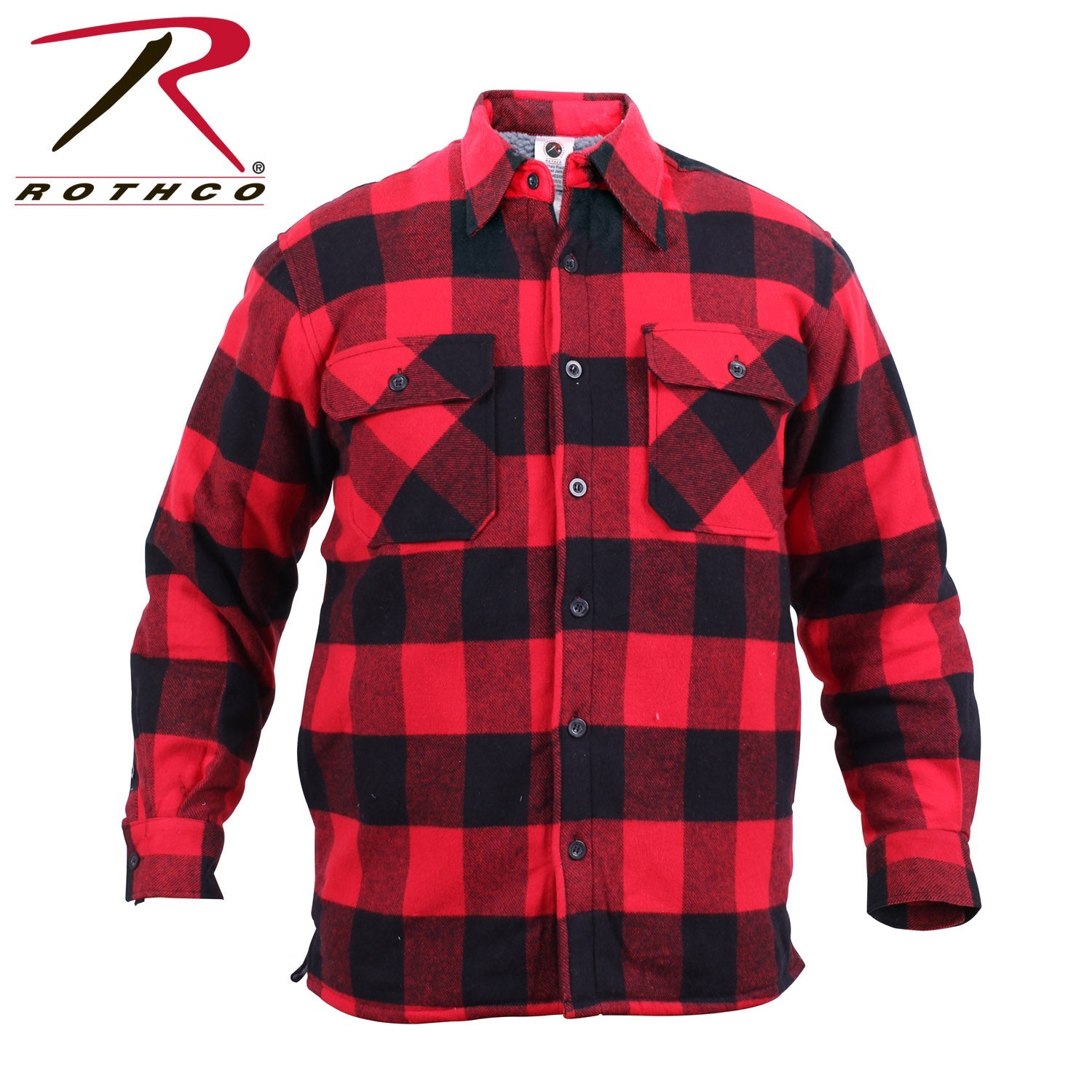 Rothco Extra Heavyweight Buffalo Plaid Sherpa Lined Flannel Shirts LARSON TACTICAL SUPPLY