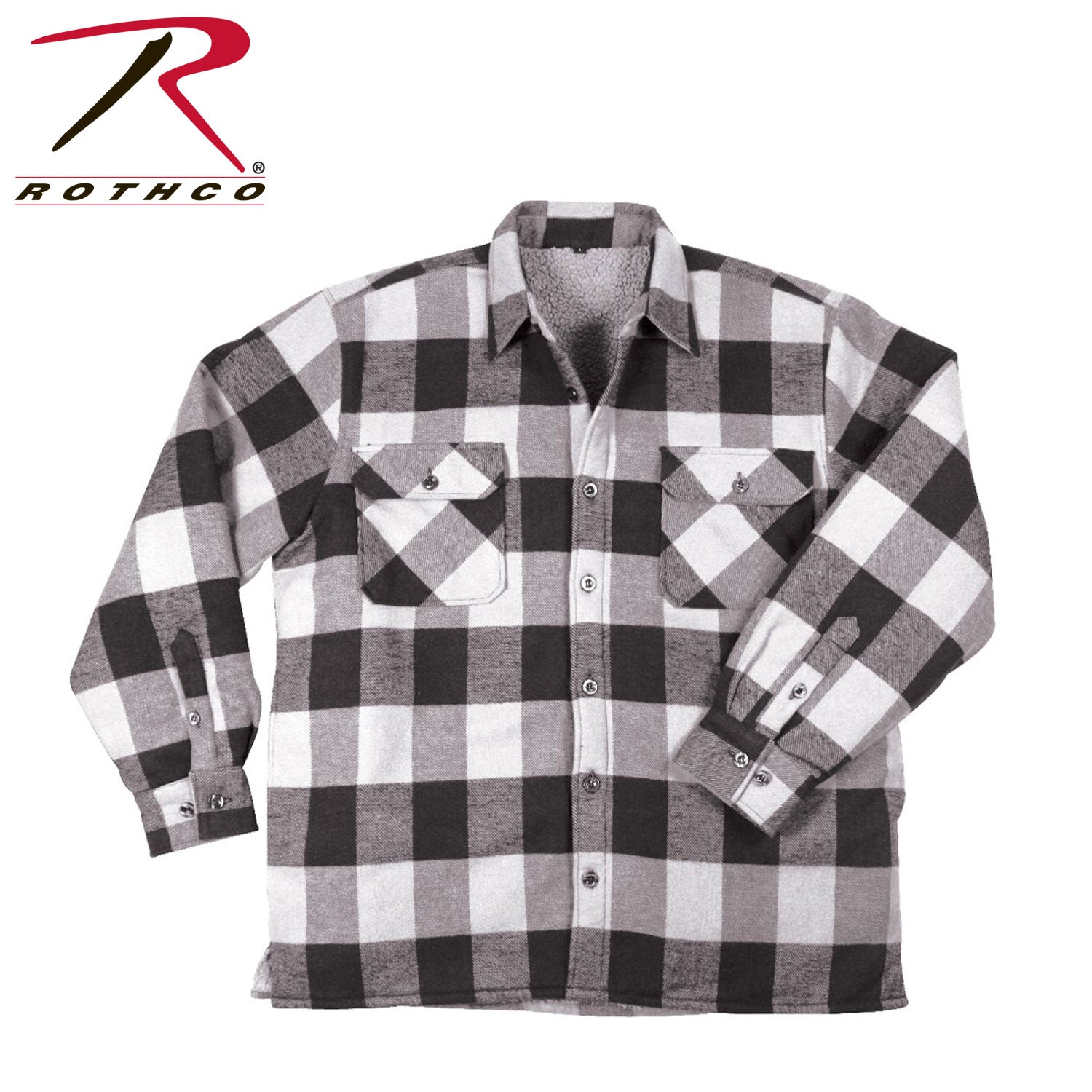 Rothco Extra Heavyweight Buffalo Plaid Sherpa Lined Flannel Shirts LARSON TACTICAL SUPPLY