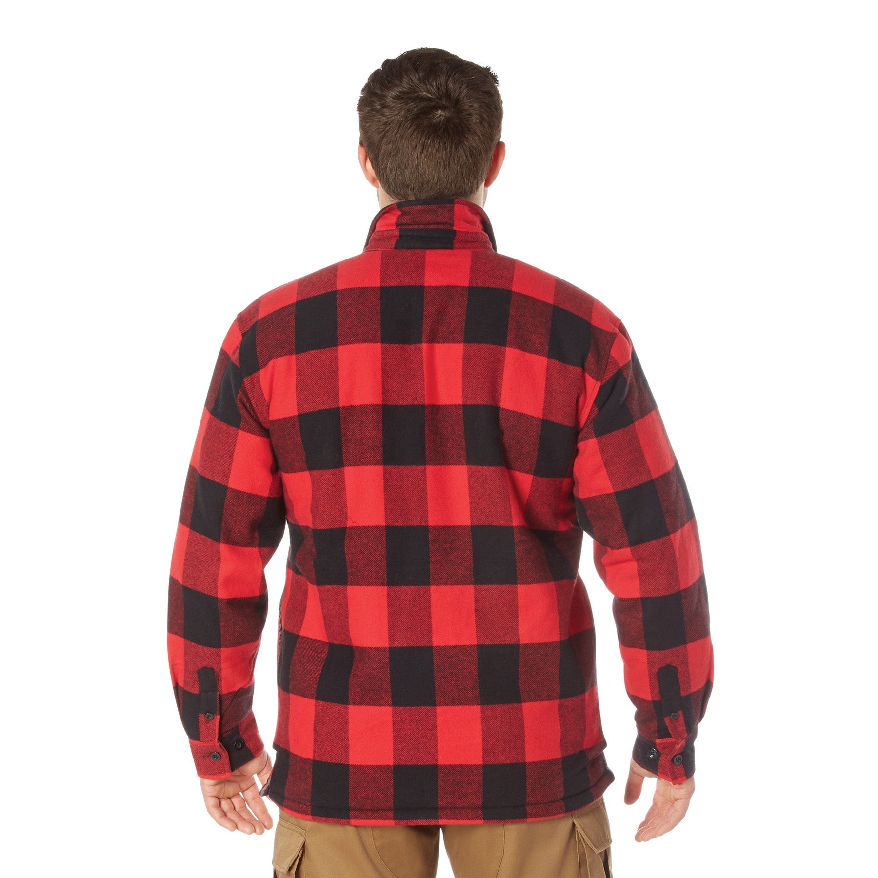Rothco Extra Heavyweight Buffalo Plaid Sherpa Lined Flannel Shirts LARSON TACTICAL SUPPLY