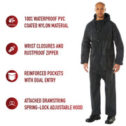 Rothco 2 Piece Microlite PVC Rainsuit LARSON TACTICAL SUPPLY