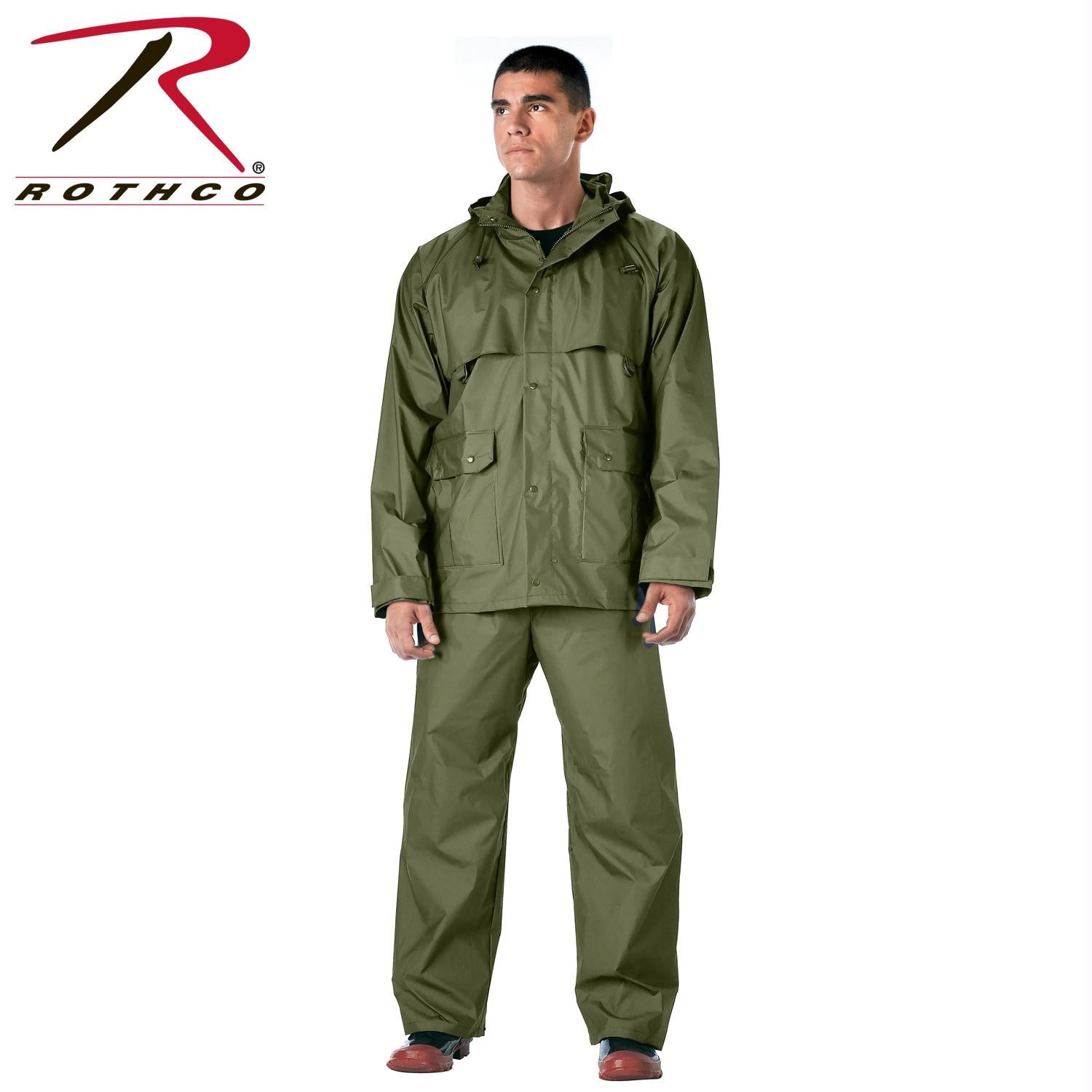 Rothco 2 Piece Microlite PVC Rainsuit LARSON TACTICAL SUPPLY