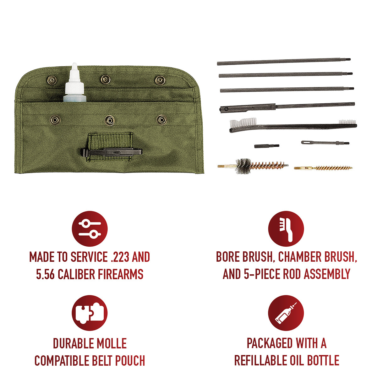 Rothco G.I. Plus Rifle Cleaning Kit LARSON TACTICAL SUPPLY