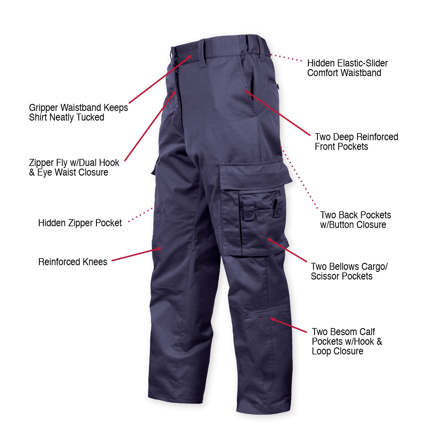 Rothco Deluxe EMT (Emergency Medical Technician) Paramedic Pants LARSON TACTICAL SUPPLY