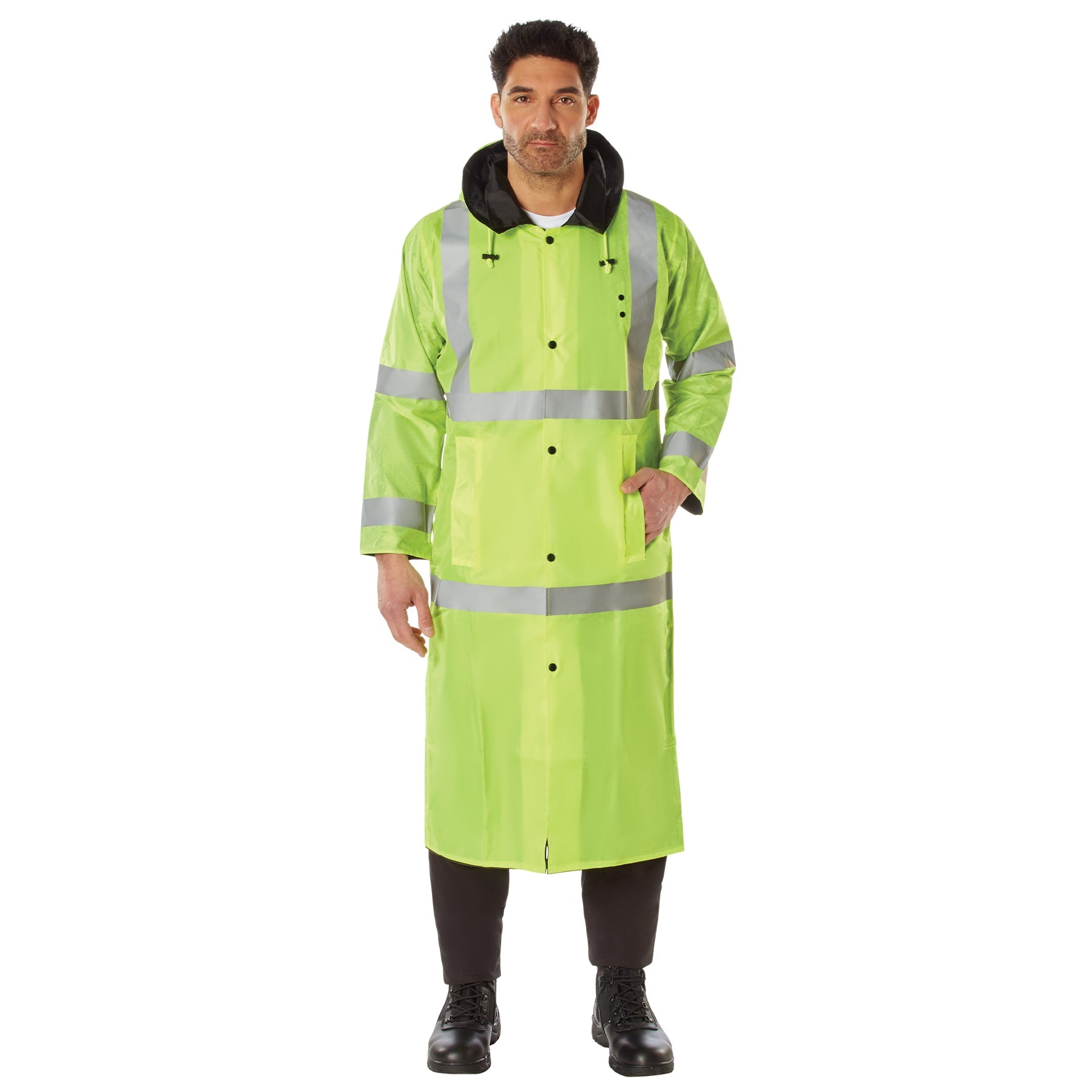 Rothco Hooded Reflective Rain Parka LARSON TACTICAL SUPPLY