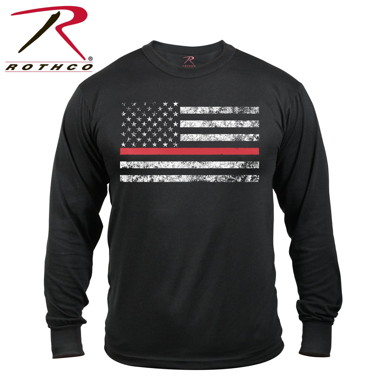 Rothco Thin Red Line Long Sleeve T-shirt LARSON TACTICAL SUPPLY