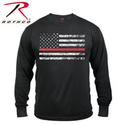 Rothco Thin Red Line Long Sleeve T-shirt LARSON TACTICAL SUPPLY