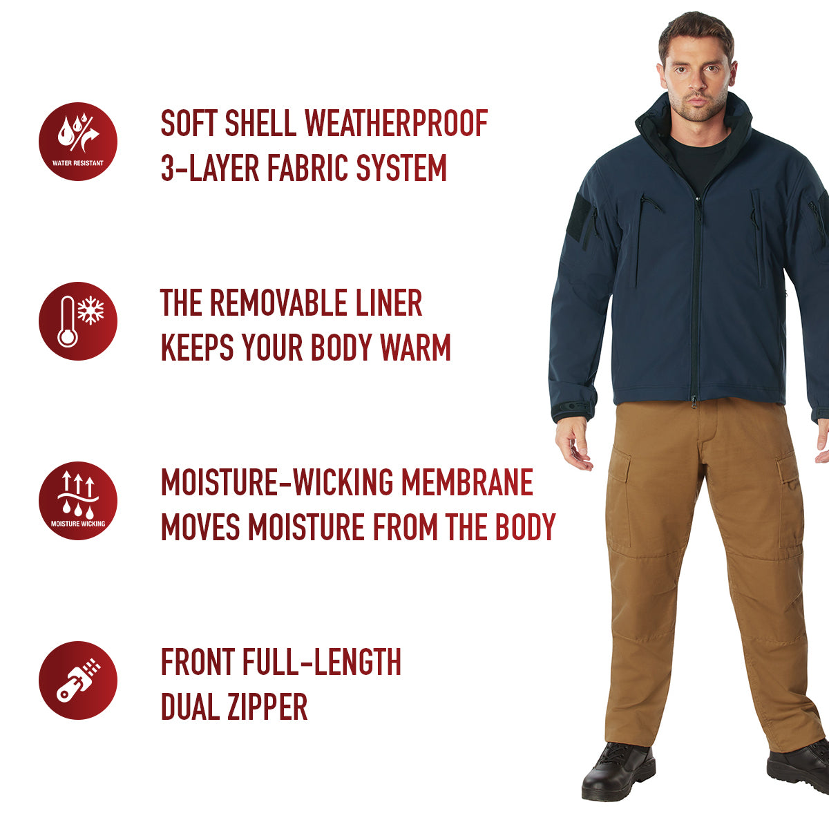 Rothco 3-in-1 Spec Ops Soft Shell Jacket LARSON TACTICAL SUPPLY