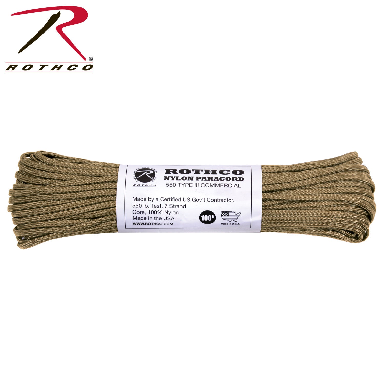 Rothco Nylon Paracord Type III 550 LB LARSON TACTICAL SUPPLY