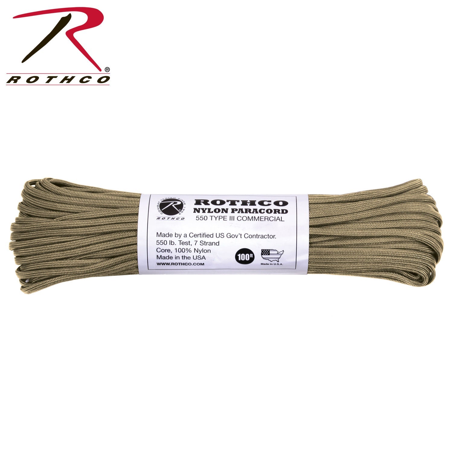 Rothco Nylon Paracord Type III 550 LB LARSON TACTICAL SUPPLY