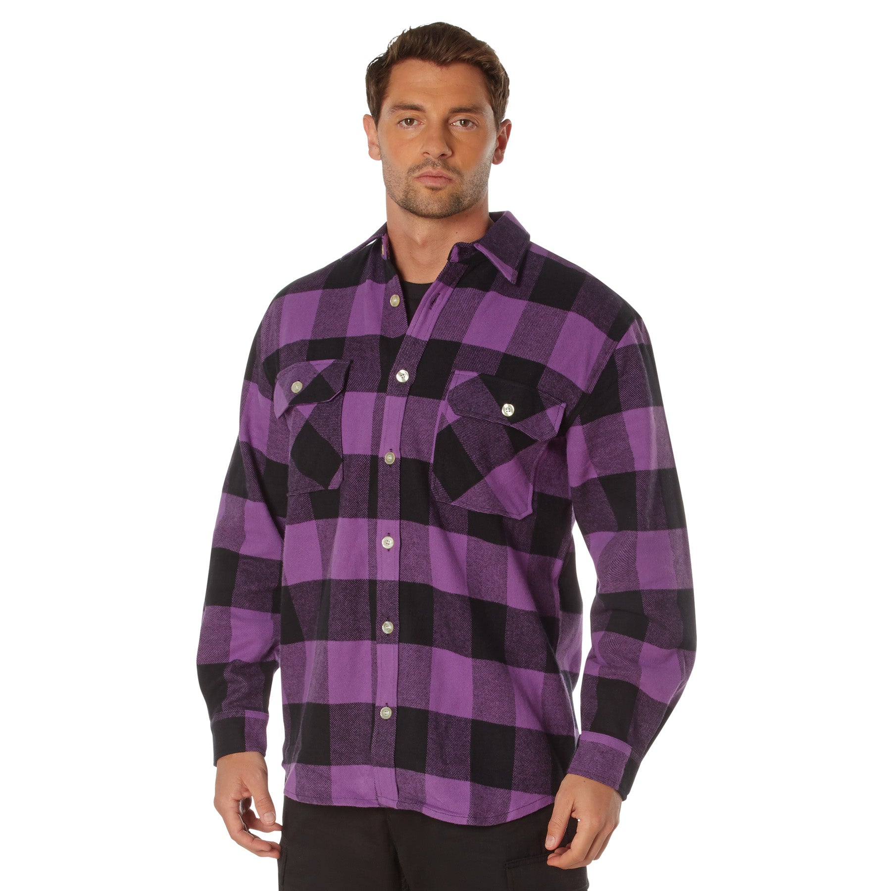 Rothco Extra Heavyweight Buffalo Plaid Flannel Shirt LARSON TACTICAL SUPPLY