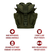 Rothco MOLLE II Canteen & Utility Pouch LARSON TACTICAL SUPPLY