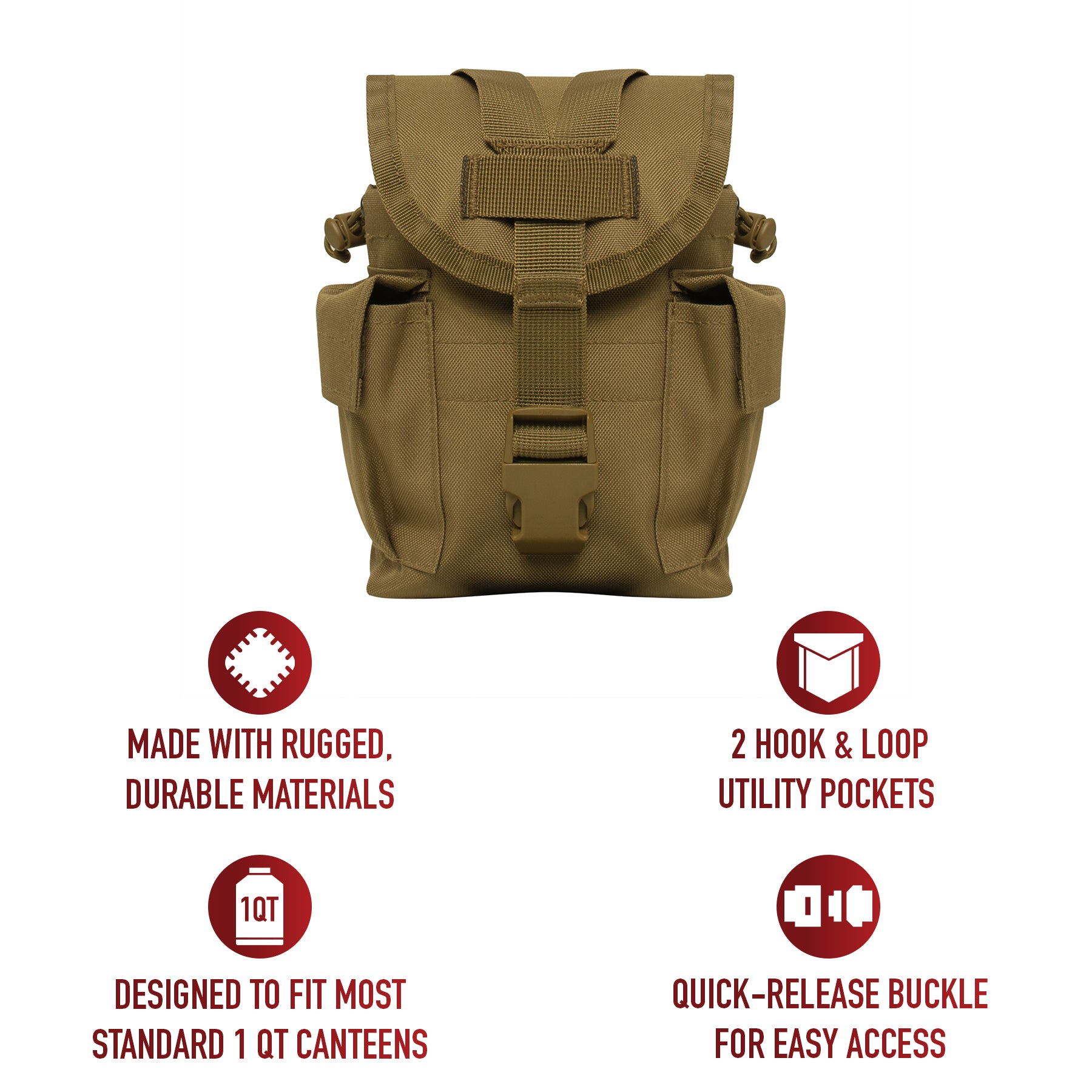 Rothco MOLLE II Canteen & Utility Pouch LARSON TACTICAL SUPPLY