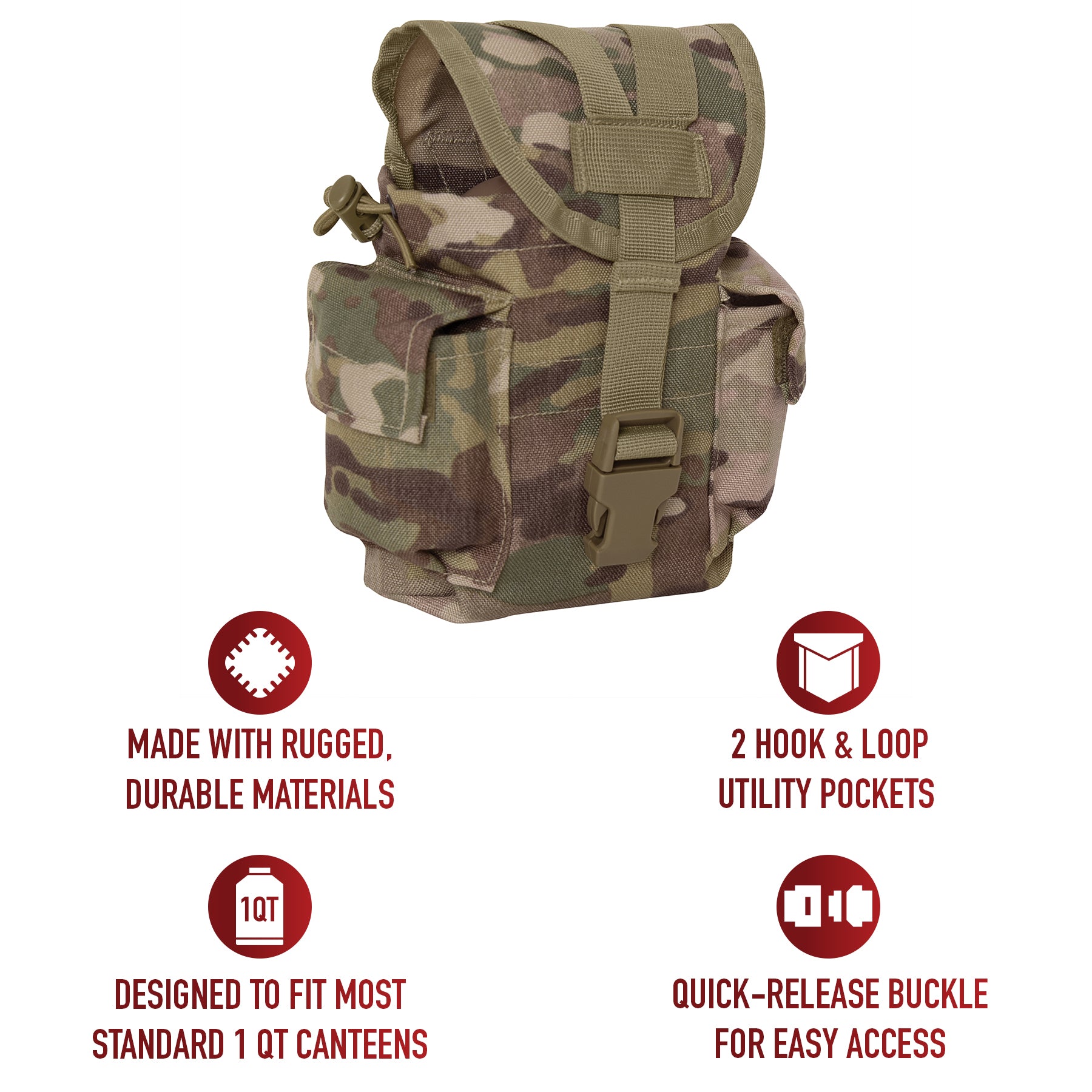 Rothco MOLLE II Canteen & Utility Pouch LARSON TACTICAL SUPPLY
