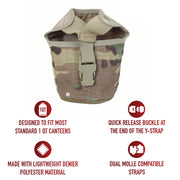 Rothco MOLLE Compatible 1 Quart Canteen Pouch / Cover LARSON TACTICAL SUPPLY