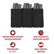 Rothco MOLLE Triple Mag Pouch LARSON TACTICAL SUPPLY