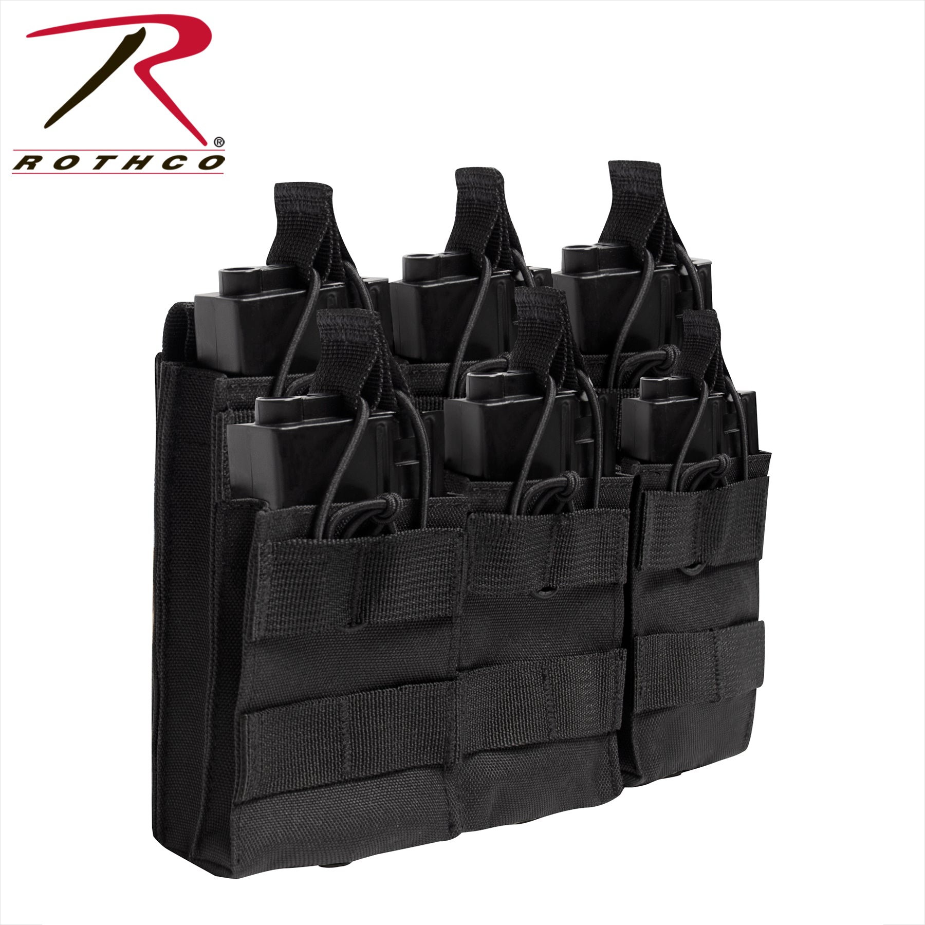Rothco MOLLE Open Top Six Rifle Mag Pouch LARSON TACTICAL SUPPLY