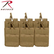 Rothco MOLLE Open Top Six Rifle Mag Pouch LARSON TACTICAL SUPPLY