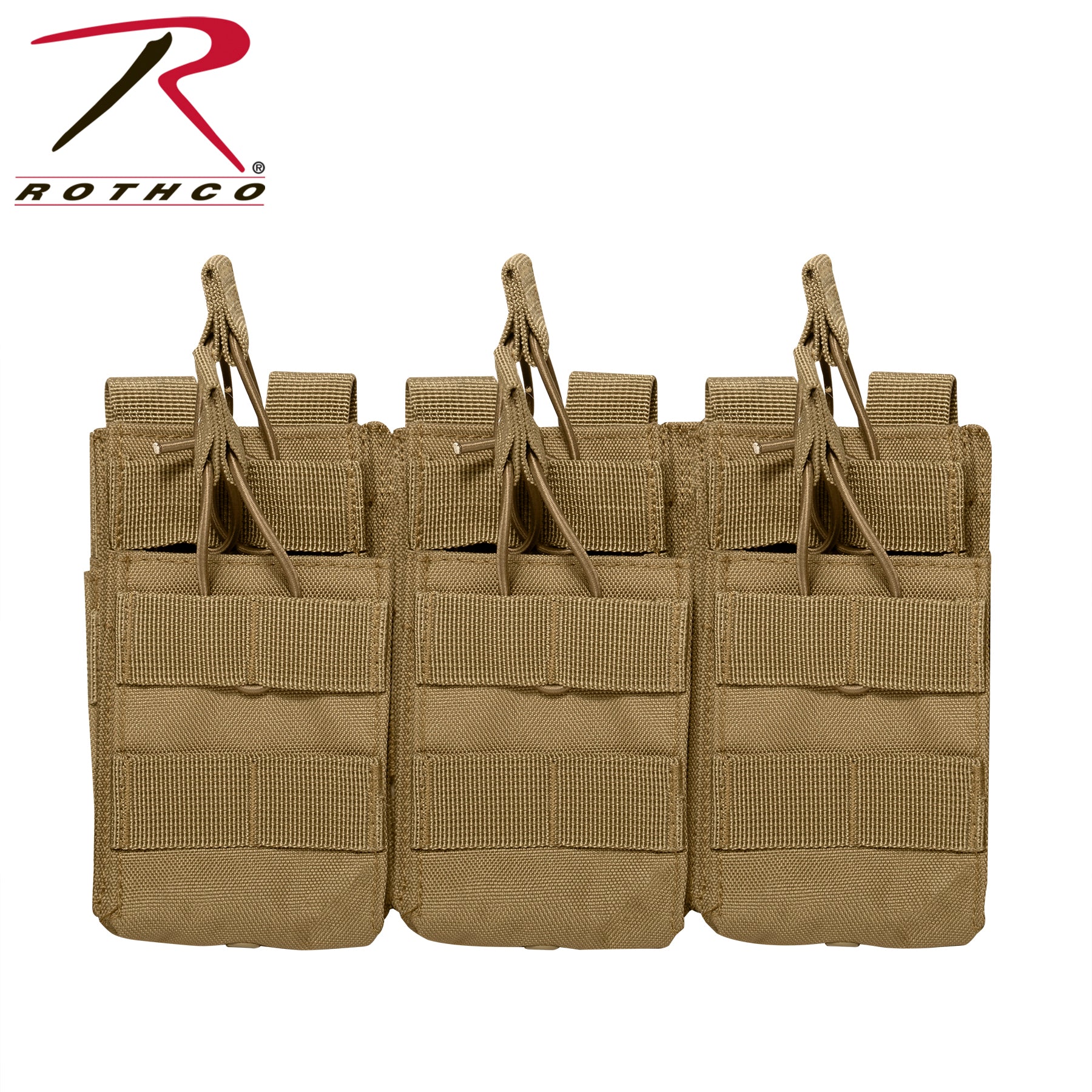 Rothco MOLLE Open Top Six Rifle Mag Pouch LARSON TACTICAL SUPPLY