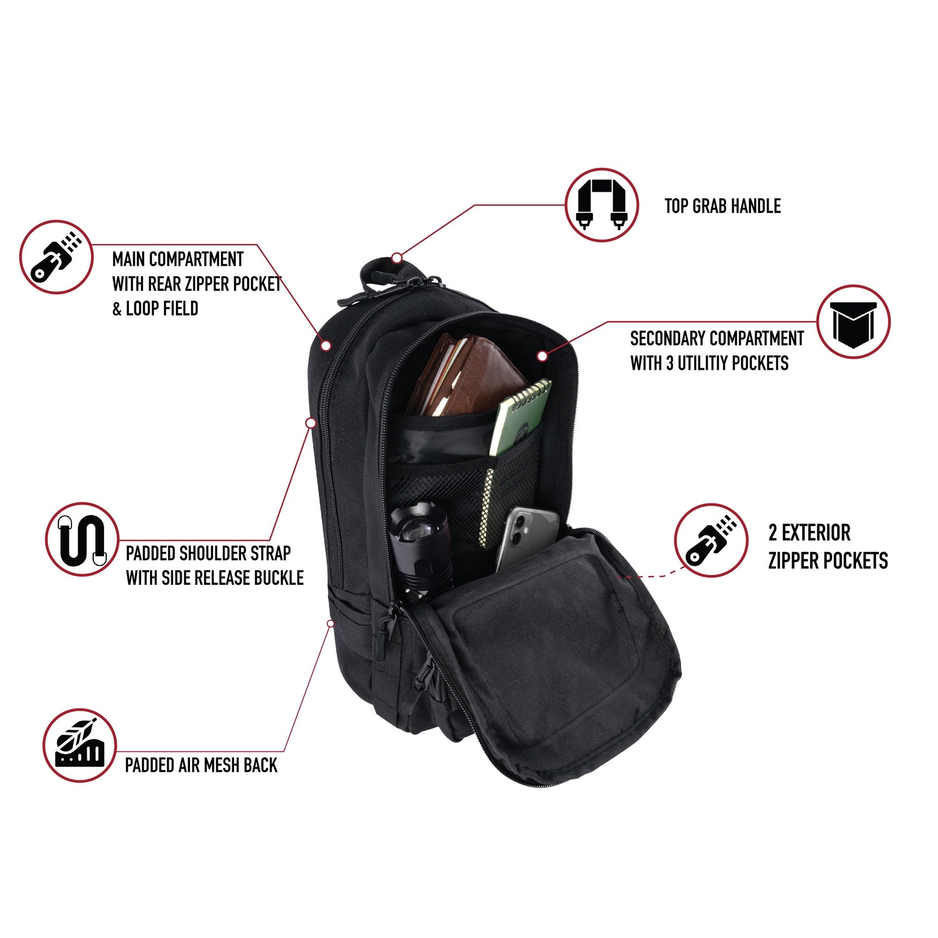 Rothco Tactical Traveler Sling Bag LARSON TACTICAL SUPPLY