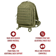 Rothco MOLLE II 3-Day Assault Pack LARSON TACTICAL SUPPLY