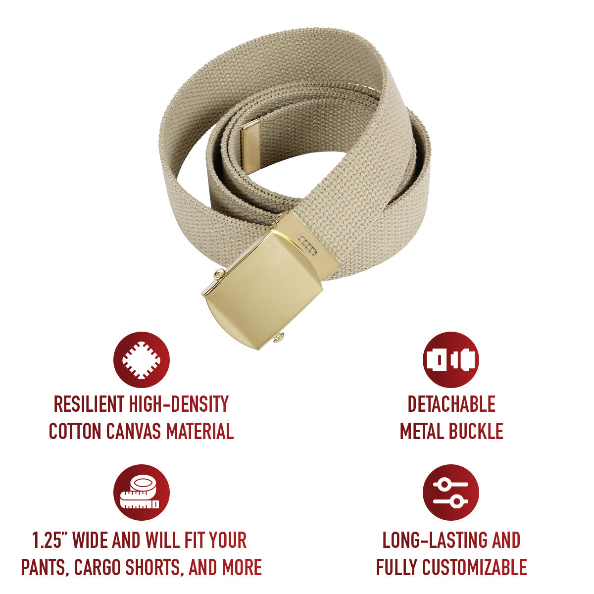 Rothco Web Belts - 54 Inches Long LARSON TACTICAL SUPPLY