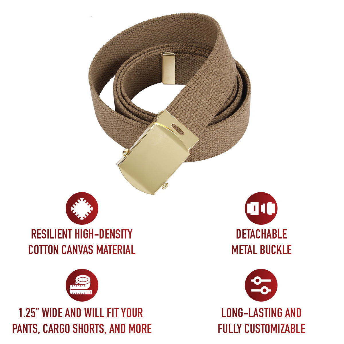 Rothco Web Belts - 54 Inches Long LARSON TACTICAL SUPPLY