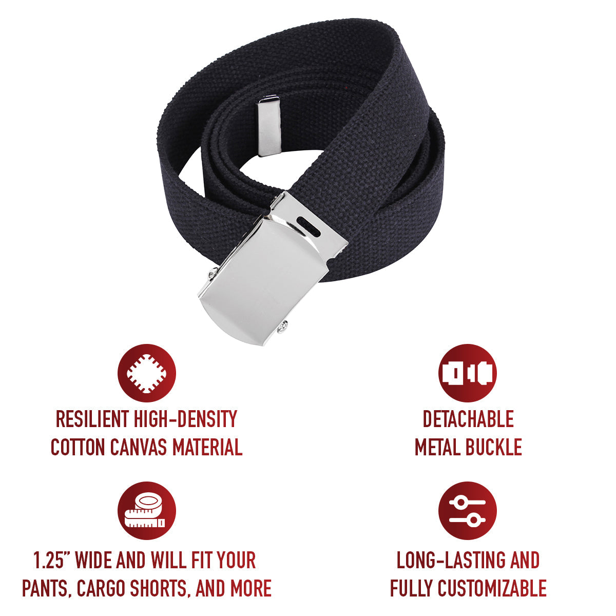 Rothco Web Belts - 54 Inches Long LARSON TACTICAL SUPPLY