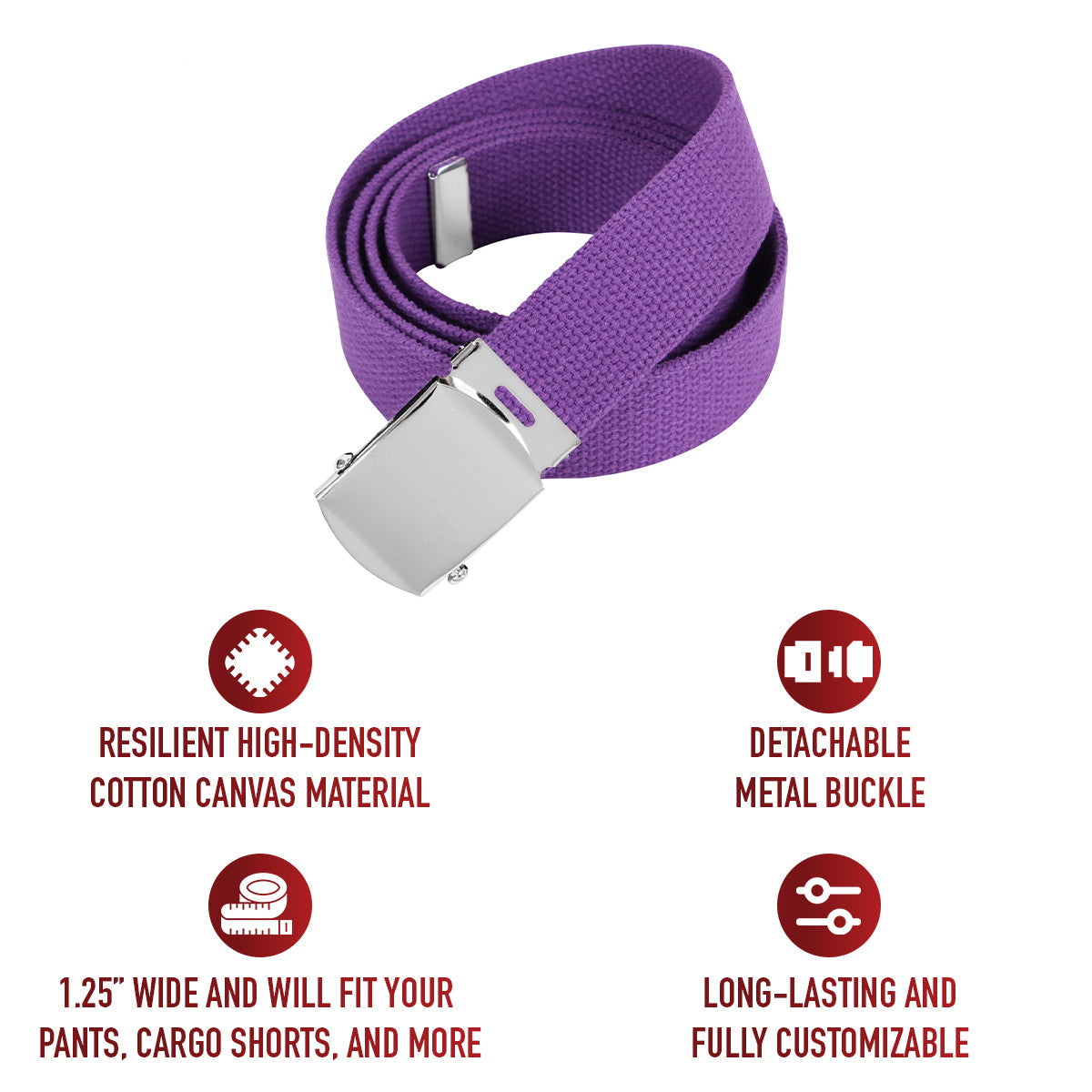 Rothco Web Belts - 54 Inches Long LARSON TACTICAL SUPPLY