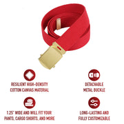 Rothco Web Belts - 54 Inches Long LARSON TACTICAL SUPPLY