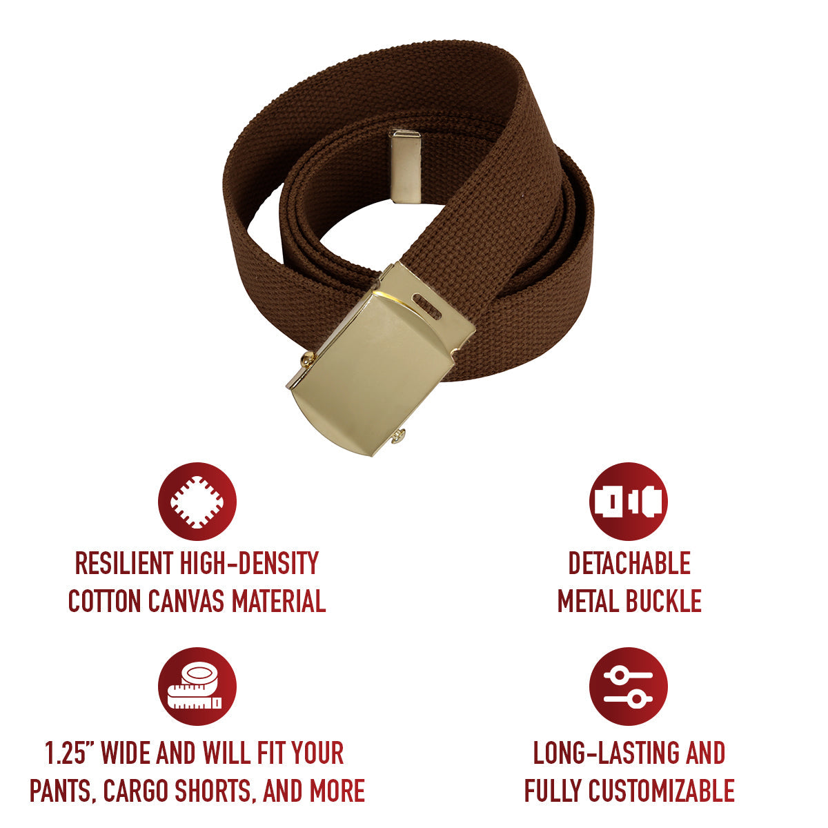 Rothco Web Belts - 54 Inches Long LARSON TACTICAL SUPPLY