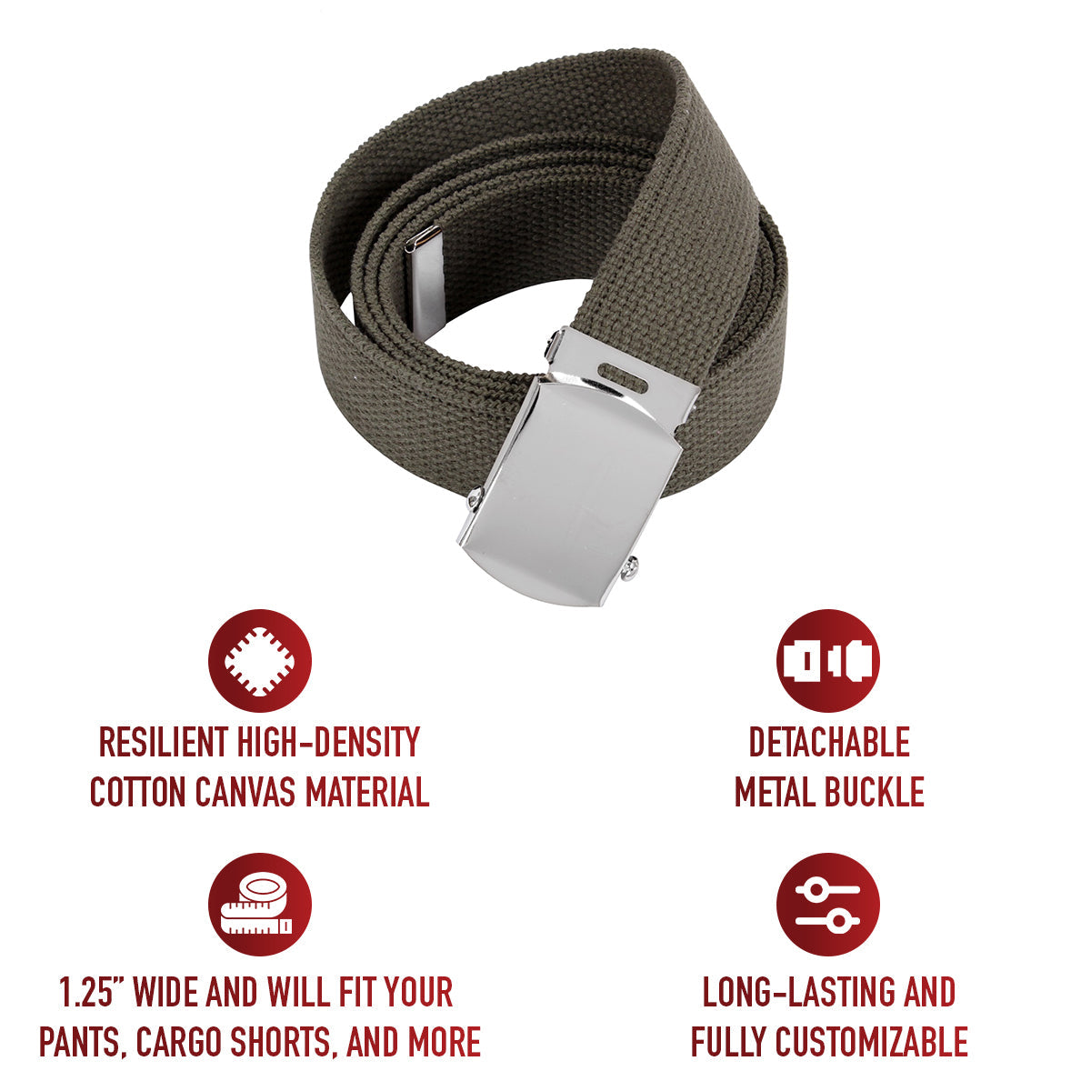 Rothco Web Belts - 54 Inches Long LARSON TACTICAL SUPPLY